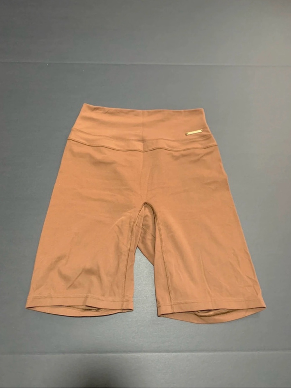 Gymshark × Whitney Simmons small brown seamless gym athletic shorts 792